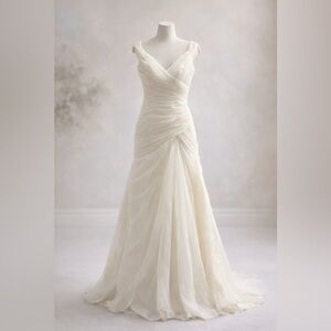 Madeleine Gardner Mori Lee Ivory Wedding Gown – Size 10 NWT